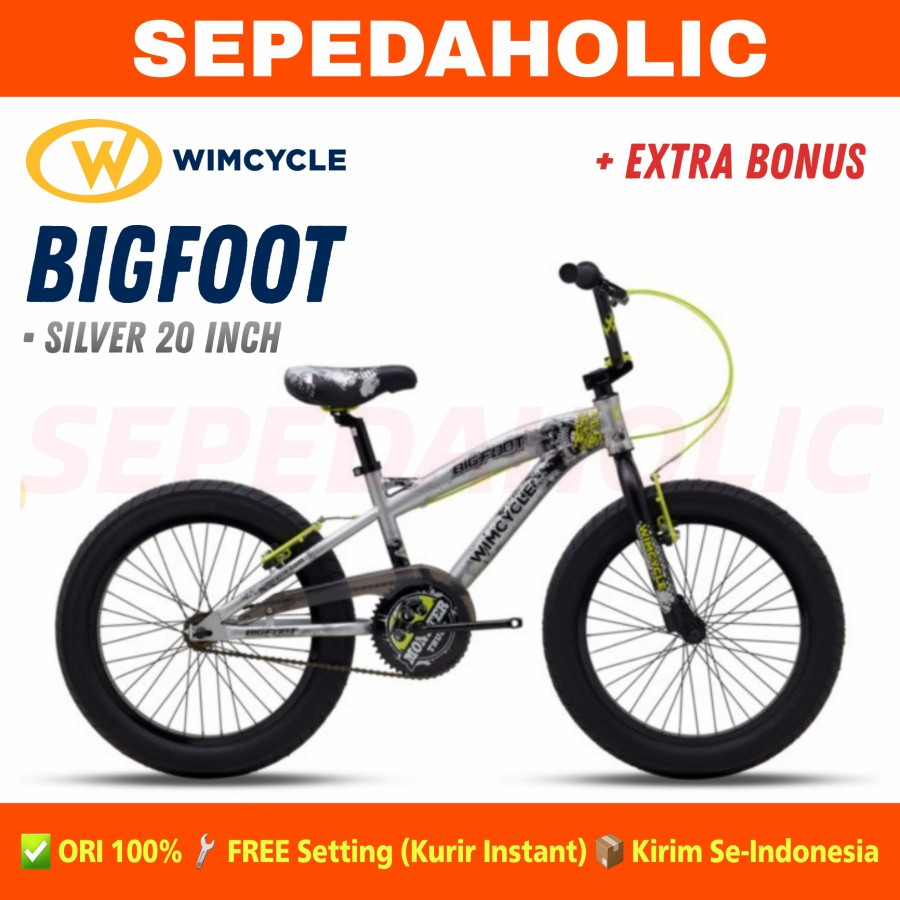 BMX UKURAN 20 INCH WIMCYCLE BIGFOOT