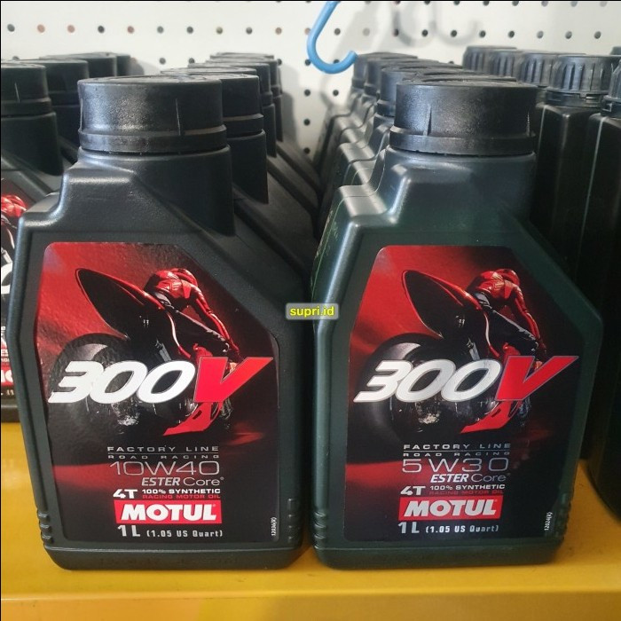 Oli Motul 300V 5W30 10W40 Factory Line Road Racing 5W 30 10W 40