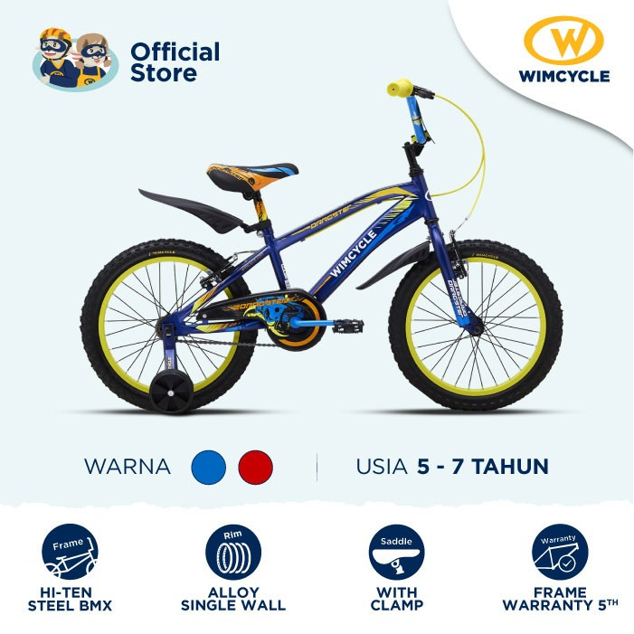 Wimcycle Sepeda Anak BMX Dragster 18