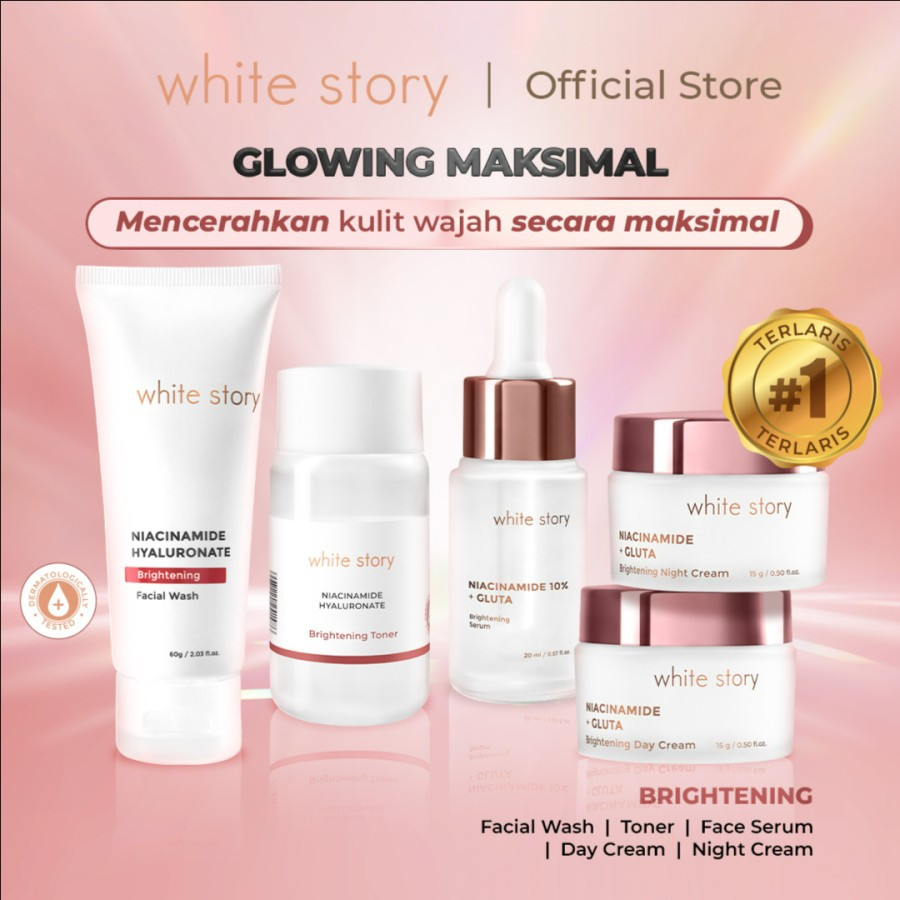 White Story Paket Wajah Brightening & Serum